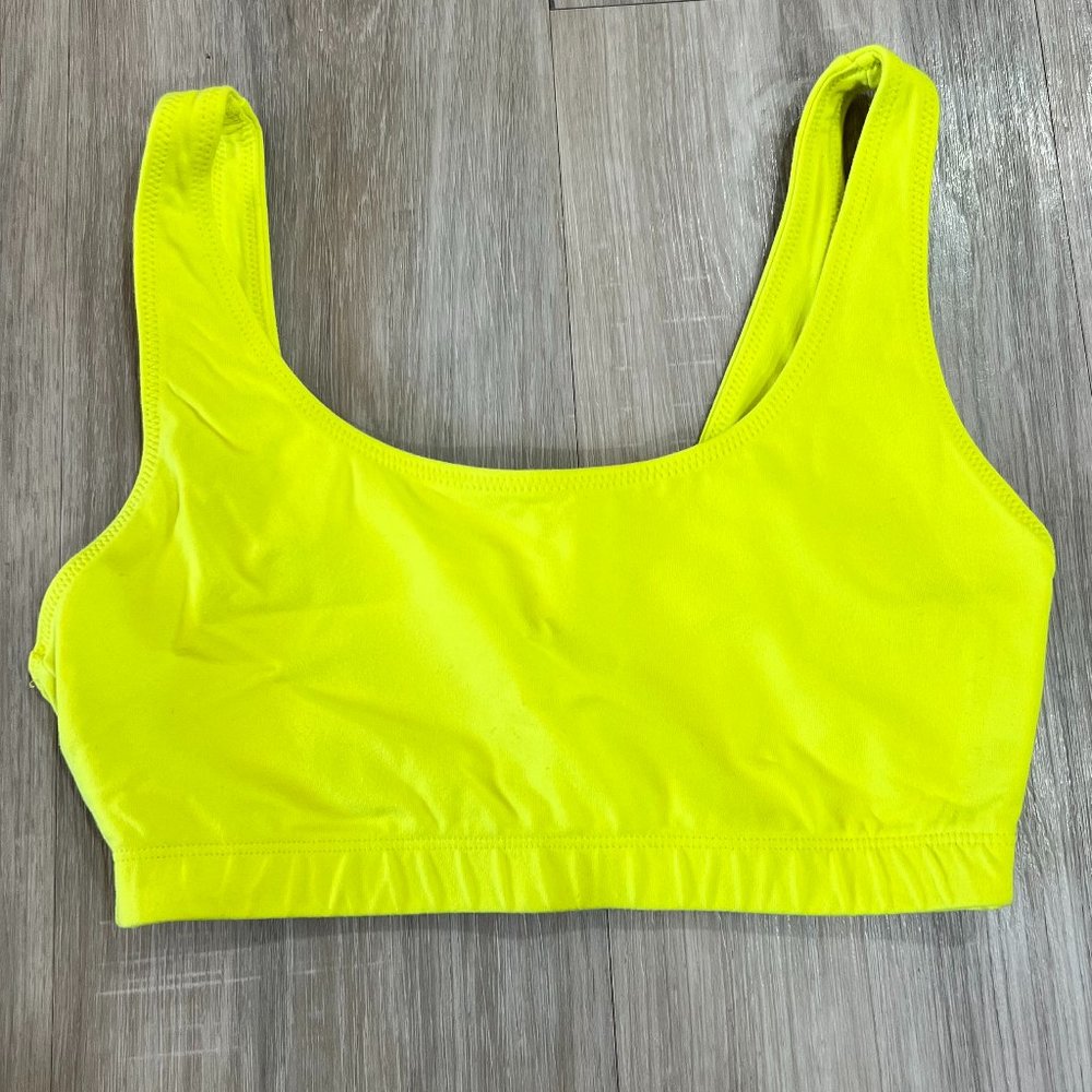 New Balance Neon Yellow/Green Sports Bra